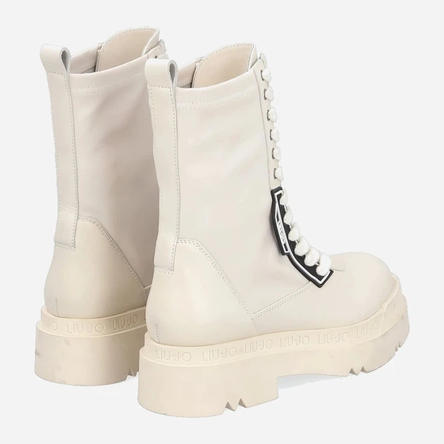 Trapery damskie skórzane Liu Jo SF2171EX142S1185 39 Kremowe (8056699843796) - obraz 3