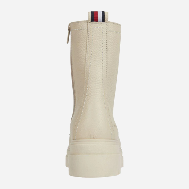 Trapery damskie skórzane Tommy Hilfiger FW0FW06732ACI 39 Kremowe (8720641602747) - obraz 3