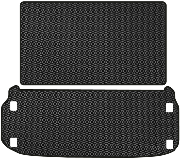 Акція на EVA килимок EVAtech в багажник авто Infiniti QX60 2012-2021 1 покоління SUV EU 2 шт Black від Rozetka