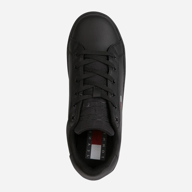 Sneakersy damskie skórzane Tommy Jeans THIEN0EN020430GK 39 Czarne (8720641580502) - obraz 5