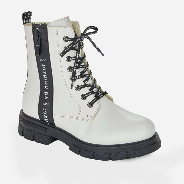 Жіночі зимові черевики високі RIEKER Z9111-80 37 Молочні (4060596604811) - зображення 2