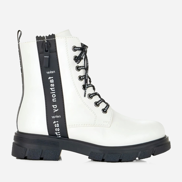 Жіночі зимові черевики високі RIEKER Z9111-80 39 Молочні (4060596604835) - зображення 1