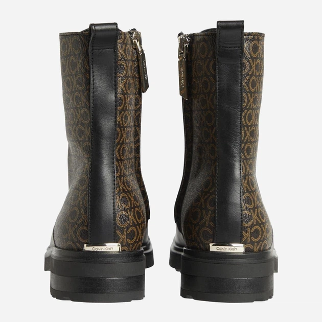 Trzewiki damskie skórzane Calvin Klein HW0HW013140GL 39 Czarny/Brązowy (8719856634414) - obraz 3