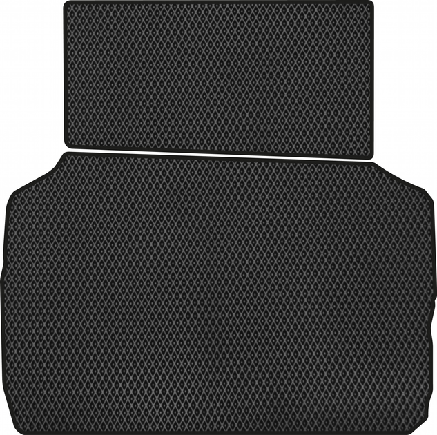 Акція на EVA килимок EVAtech в багажник авто Mitsubishi L200 (V) (Short base) 2015+ 5 покоління Pickup 4-дв. EU 2 шт Black від Rozetka