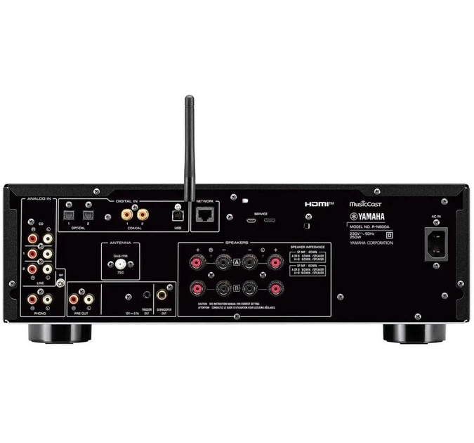 Сетевой стерео ресивер Yamaha R-N800A Black - изображение 3