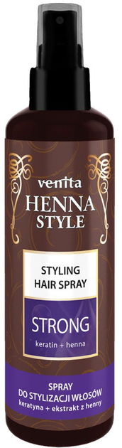 Spray do stylizacji włosów Venita Henna Style Strong utrwalający 200 ml (5902101519908) - obraz 1