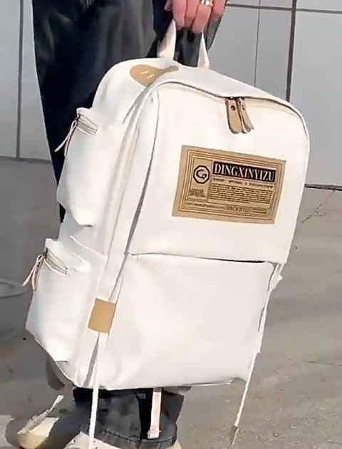 Рюкзак кожаный Dezger Londoner 27 л White - Фото 5 Рюкзак кожаный Dezger Londoner 27 л White - изображение 5
