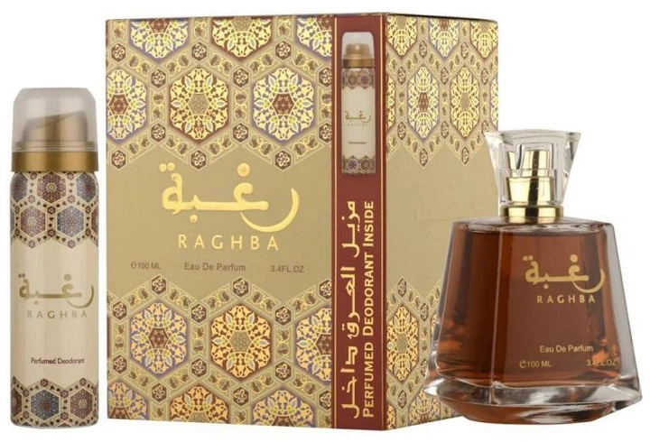 Набір унісекс Lattafa Perfumes Raghba Eau De Parfum парфумована