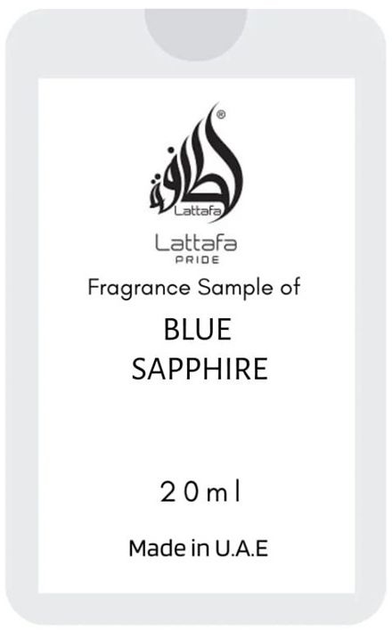 Акция на Пробник Парфумована вода унісекс Lattafa Perfumes Blue Sapphire 20 мл от Rozetka