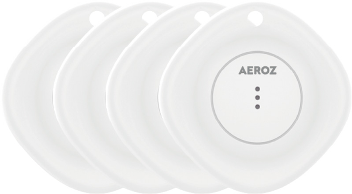 Tracker Aeroz TAG-1000 (4-Pack) White (5711336032782) - obraz 1