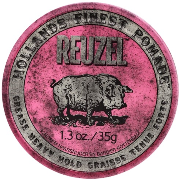 Помада для волосся на основі восків та олій Reuzel Hollands Finest Pink Pomade сильної фіксації 35 г (869519000013) - зображення 1