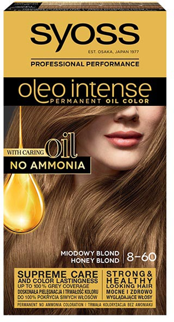 Краска для волос Syoss Oleo Intense перманентный цвет с маслами 8-60 ...