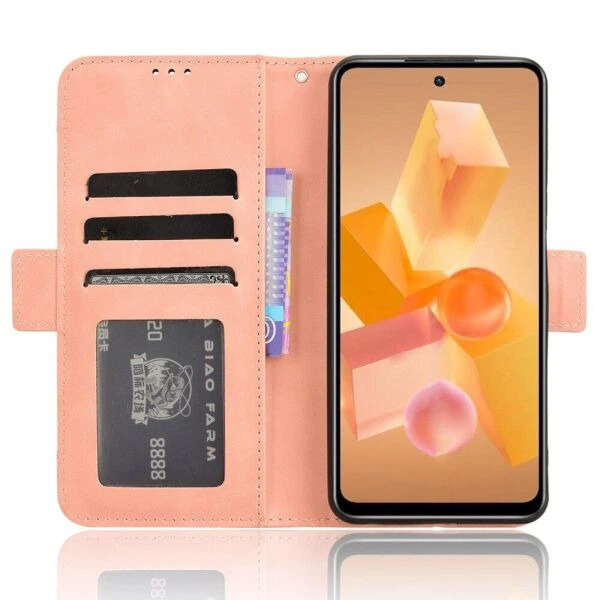 Чохол-книжка з кишеньками Deexe Wallet Stand для Infinix Hot 40i - Pink - зображення 3