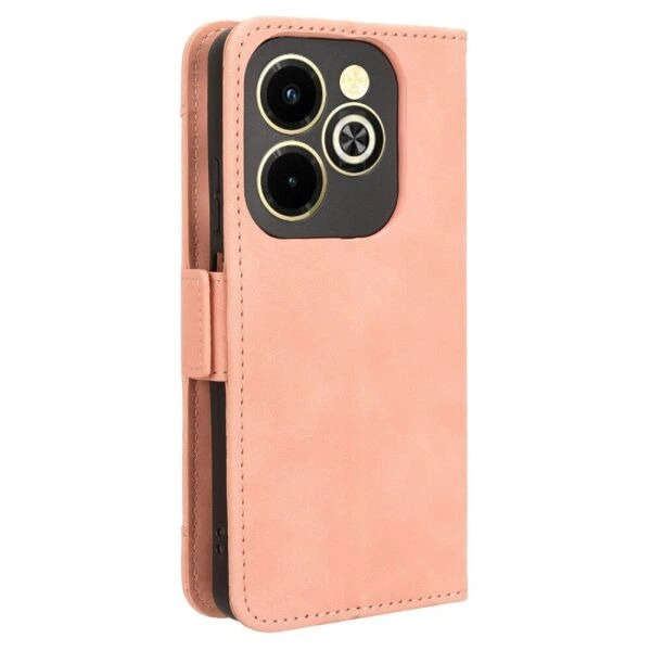 Чохол-книжка з кишеньками Deexe Wallet Stand для Infinix Hot 40i - Pink - зображення 7