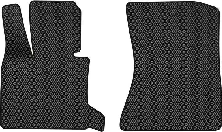 Акція на EVA килимки EVAtech в салон авто передні для BMW X5 (E70) (closed threshold) 2006-2013 2 покоління SUV USA 2 шт Black від Rozetka
