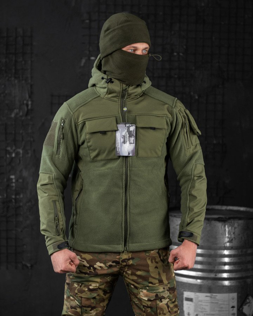Тактическая флисовка куртка Esdy oliva combo Вт7056 XXL - изображение 1
