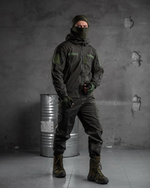 Тактичний костюм софтшел олива aura Вт0478 K1 5-2 XXL - зображення 2