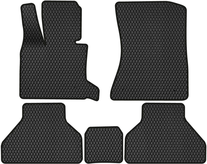 Акція на EVA килимки EVAtech в салон авто для BMW X5 (E70) (open threshold) 2006-2013 2 покоління SUV USA 5 шт Black від Rozetka