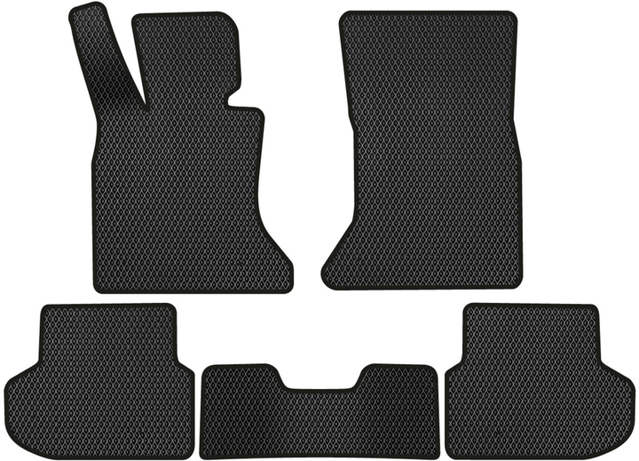 Акція на EVA килимки EVAtech в салон авто для BMW 5 Series (F10)  Restyling Electric seats 2013-2017 6 покоління Sedan USA 5 шт Black від Rozetka