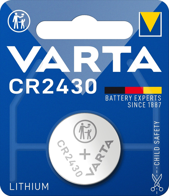 Батарейка Varta CR 2430 BLI 1 Lithium (BAT-VAR-0024) - зображення 1