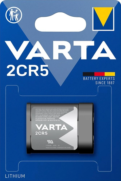 Батарейка Varta 2CR5 BLI 1 шт (BAT-VAR-0009) - зображення 1