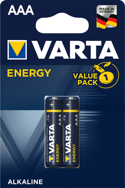 Батарейка Varta Energy ААА BLI 2 шт (BAT-VAR-0001) - зображення 1