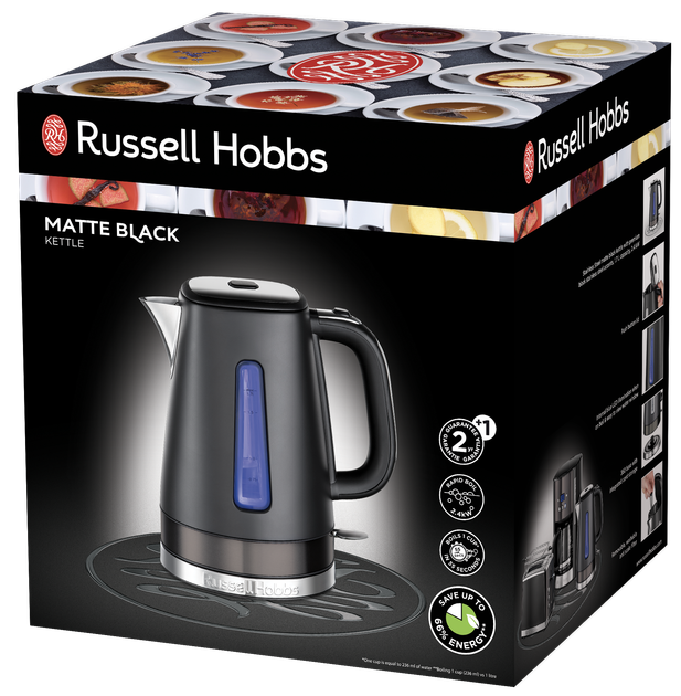 Czajnik elektryczny Russell Hobbs Matte Black 26140-70 (AGD-CZA--0000090) - obraz 7
