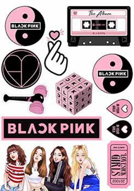Вафельная съедобная картинка Блек Пинк BlackPink А4 (p1514) от продавца ...
