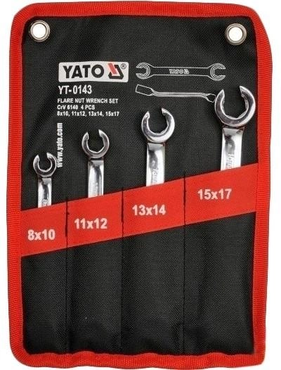 Набір комбінованих ключів Yato 8-17 мм 4 предмети (6477855) - зображення 1