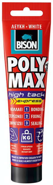 Klej montażowy Bison Polymax High Tack Express 165 g (UH25692) (8710439269047) - obraz 1