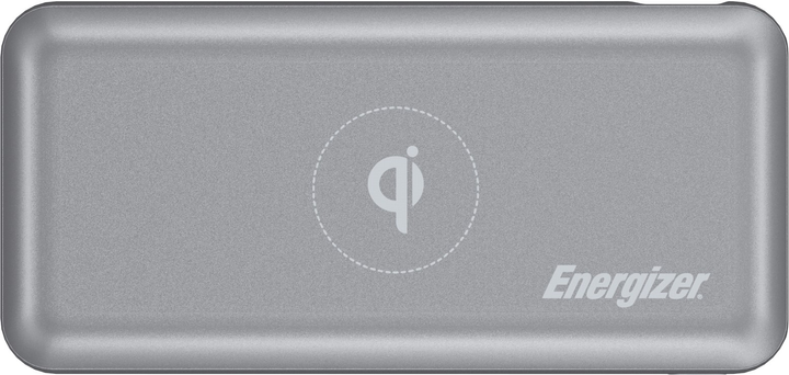 Powerbank Energizer QE2007PQ Qi Wireless Type-C PD 20000 mAh Silver (QE2007PQ/GY) - obraz 1
