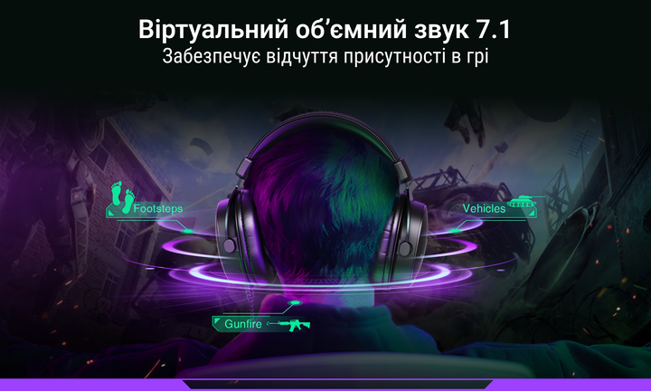 Навушники Fifine H9 Black 7.1 - зображення 3