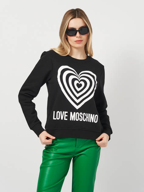 Акція на Світшот жіночий Love Moschino 11283 42 (48) Чорний від Rozetka