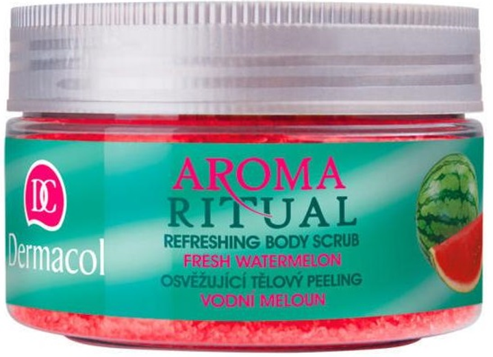 Скраб для тіла Dermacol Aroma Ritual Refreshing Body Scrub Fresh Watermelon 200 г (8595003108782) - зображення 1