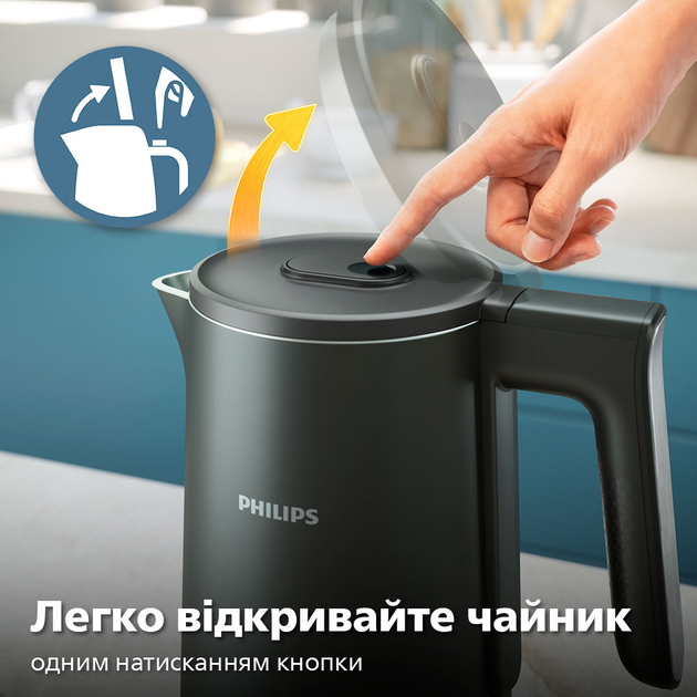 Электрочайник PHILIPS Double Walled Kettle HD9395/90 - изображение 7