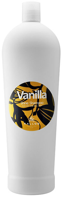 Шампунь Kallos Vanilla Shine Shampoo для сяйва сухого і тьмяного волосся 1000 мл (5998889505929) - зображення 1
