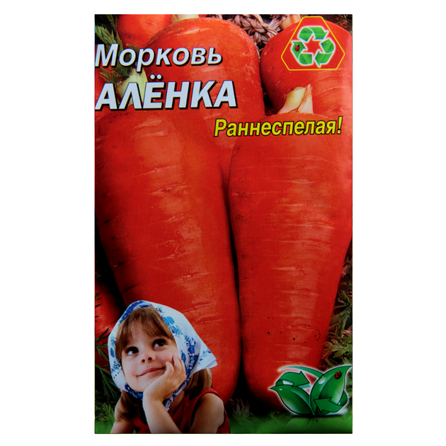 Семена Морковь Алёнка ранняя 10 г большой пакет - Фото 1 Семена Морковь Алёнка ранняя 10 г большой пакет - изображение 1