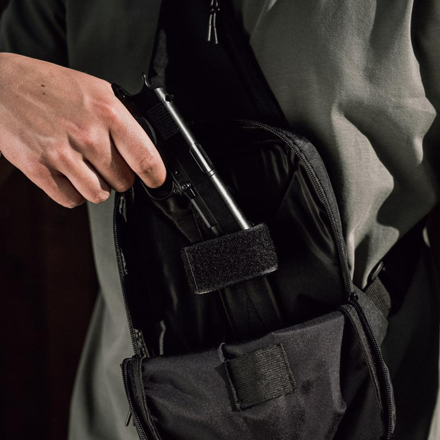 Сумка кобура наплечная | Мужская сумка-слинг плечевая | Сумка для скрытого XY-463 ношения пистолета KordMart (TL271195ws38374) - изображение 1