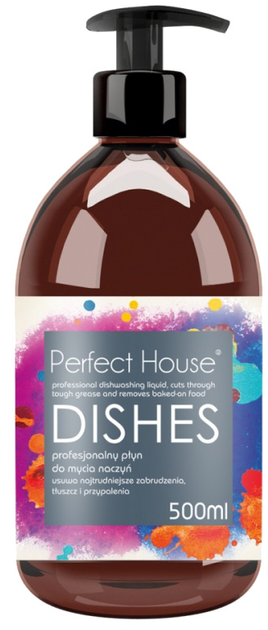 Płyn do mycia naczyń Perfect House Dishes profesjonalny  500 ml (5902305000868) - obraz 1