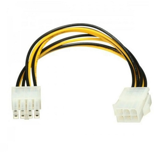 Кабель питания для видеокарты Value S0933 ATX 6pin на 8pin M/M 50см ...