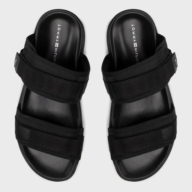 Sandały męskie Tommy Hilfiger M0FM04118BDS 42 Czarne (8720116781472) - obraz 4