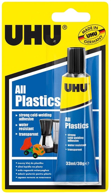 Klej UHU All Plastics do plastikow 33 ml (UH37595) (4026700375954) - obraz 1