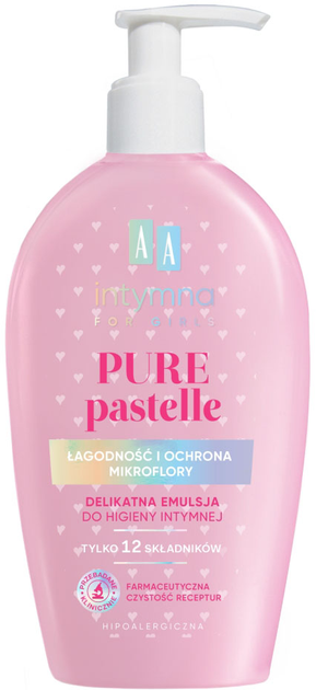 Delikatna emulsja do higieny intymnej AA Cosmetics Intymna Pure Pastelle 300 ml (5900116084404) - obraz 1