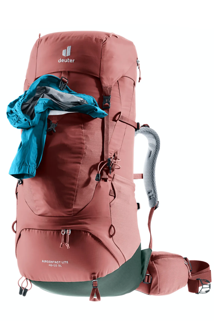 Туристический рюкзак Deuter Aircontact Lite 45 + 10 SL розовый - изображение 4