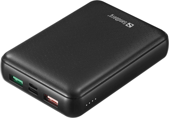Powerbank Sandberg USB-C PD 45W 15000mAh Black (5705730420665) - obraz 1