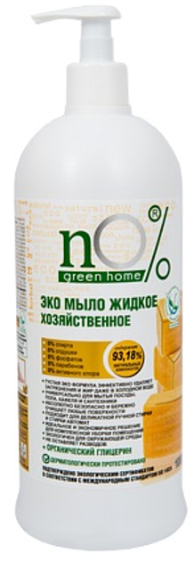 Рідке мило Green Home економічне n 0 % 1000 мл (4823080002742) - зображення 1