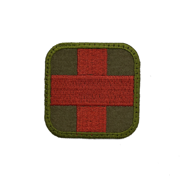 Шеврон для медика медичний червоний крест MAX-SV-0219 - зображення 1