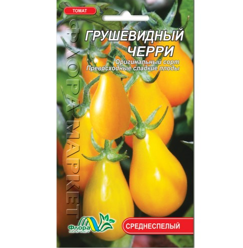 Семена Томат Грушевидный черри желтый среднеспелый 0.1 г - Фото 1 Семена Томат Грушевидный черри желтый среднеспелый 0.1 г - изображение 1