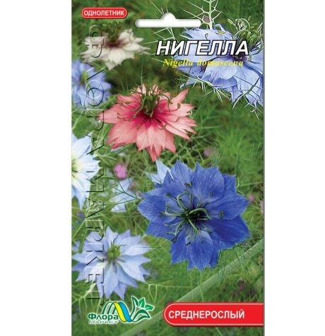 Семена Нигелла разные цвета однолетник среднерослый 0.2 г - Фото 1 Семена Нигелла разные цвета однолетник среднерослый 0.2 г - изображение 1