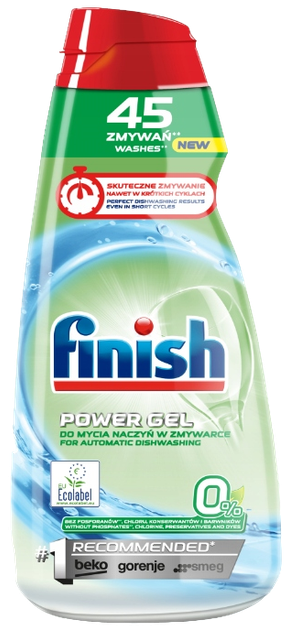 Żel do mycia naczyń w zmywarce Finish All in 1 Zero 900 ml (5908252000036) - obraz 1